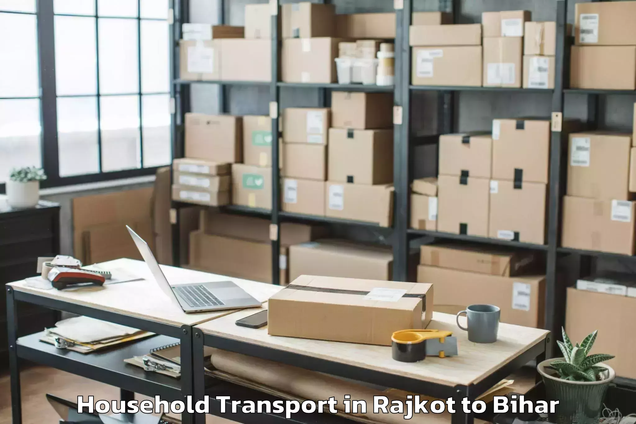 Top Rajkot to Bihar Household Transport Available